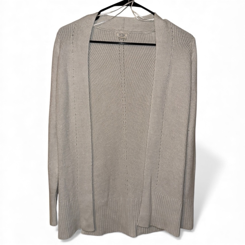 🌺Fat Face 𝐎𝐟𝐟 𝐖𝐡𝐢𝐭𝐞 Open Cardigan